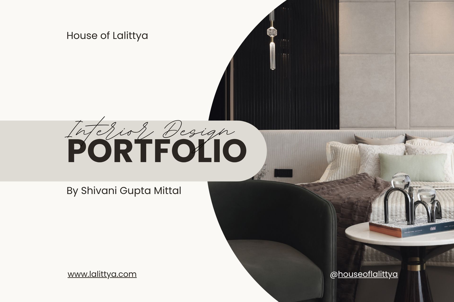 Interior Photography for House of Lalitya | Luxury Spaces in Kolkata Interior photography of a modern luxury bedroom designed by House of Lalitya in Kolkata.