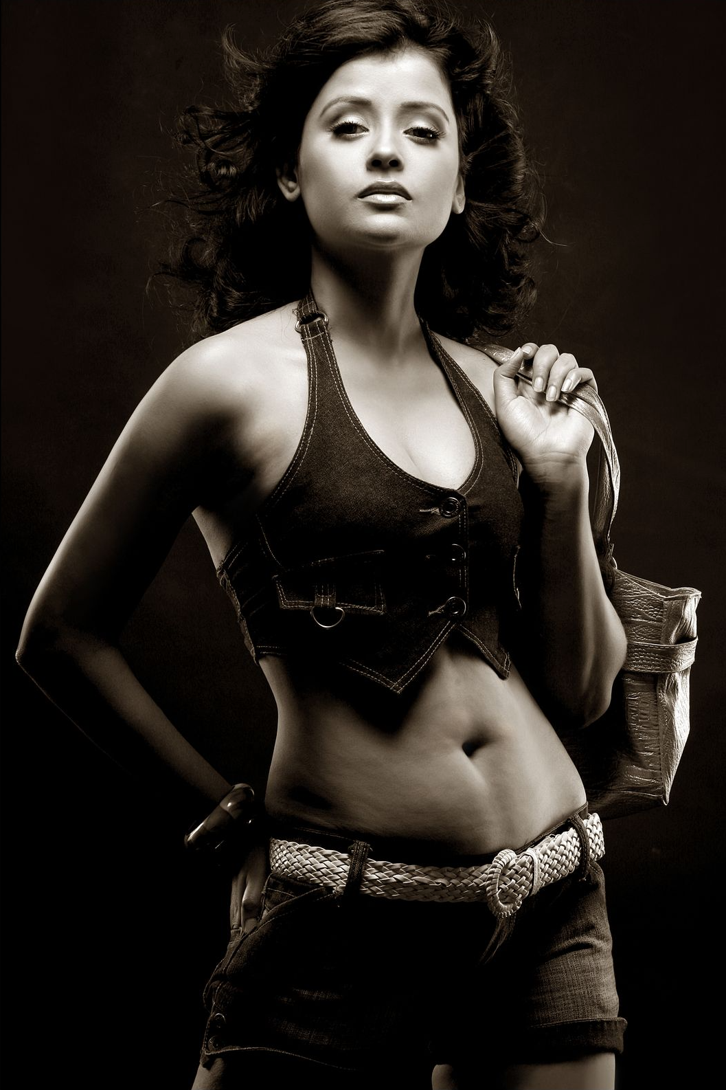 Model posing for a professional portfolio by the best portfolio photographer in Kolkata