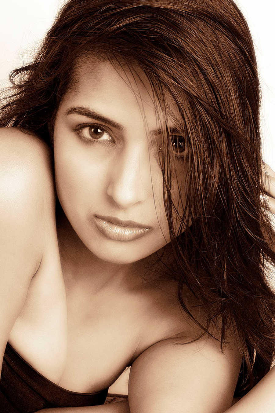 Model posing for a professional portfolio by the best portfolio photographer in Kolkata