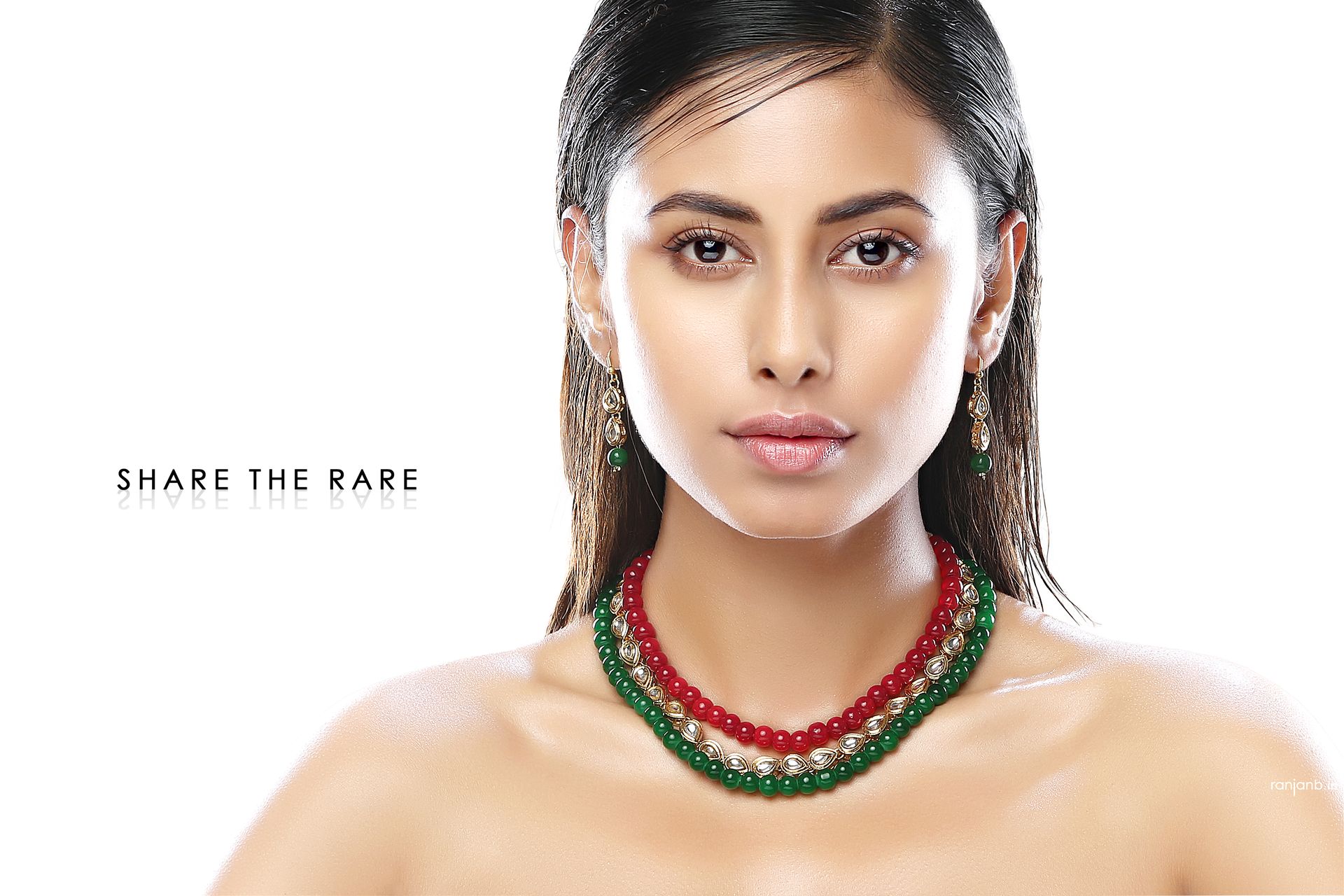 A captivating jewelry shoot for a leading brand in Kolkata with the elegant Ankita Saha, expertly photographed by Ranjan Bhattacharya