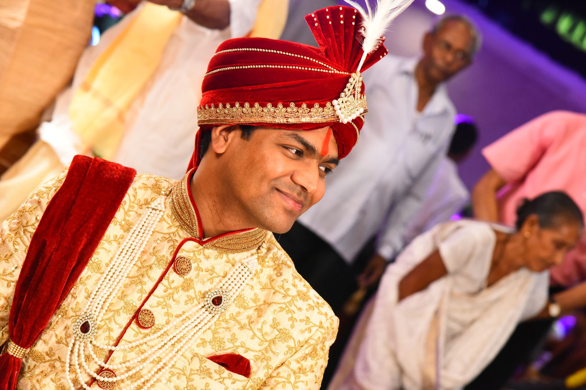 Candid moment of the Groom captured by the Best Wedding Photographer in Kolkata - Ranjan Bhattacharya