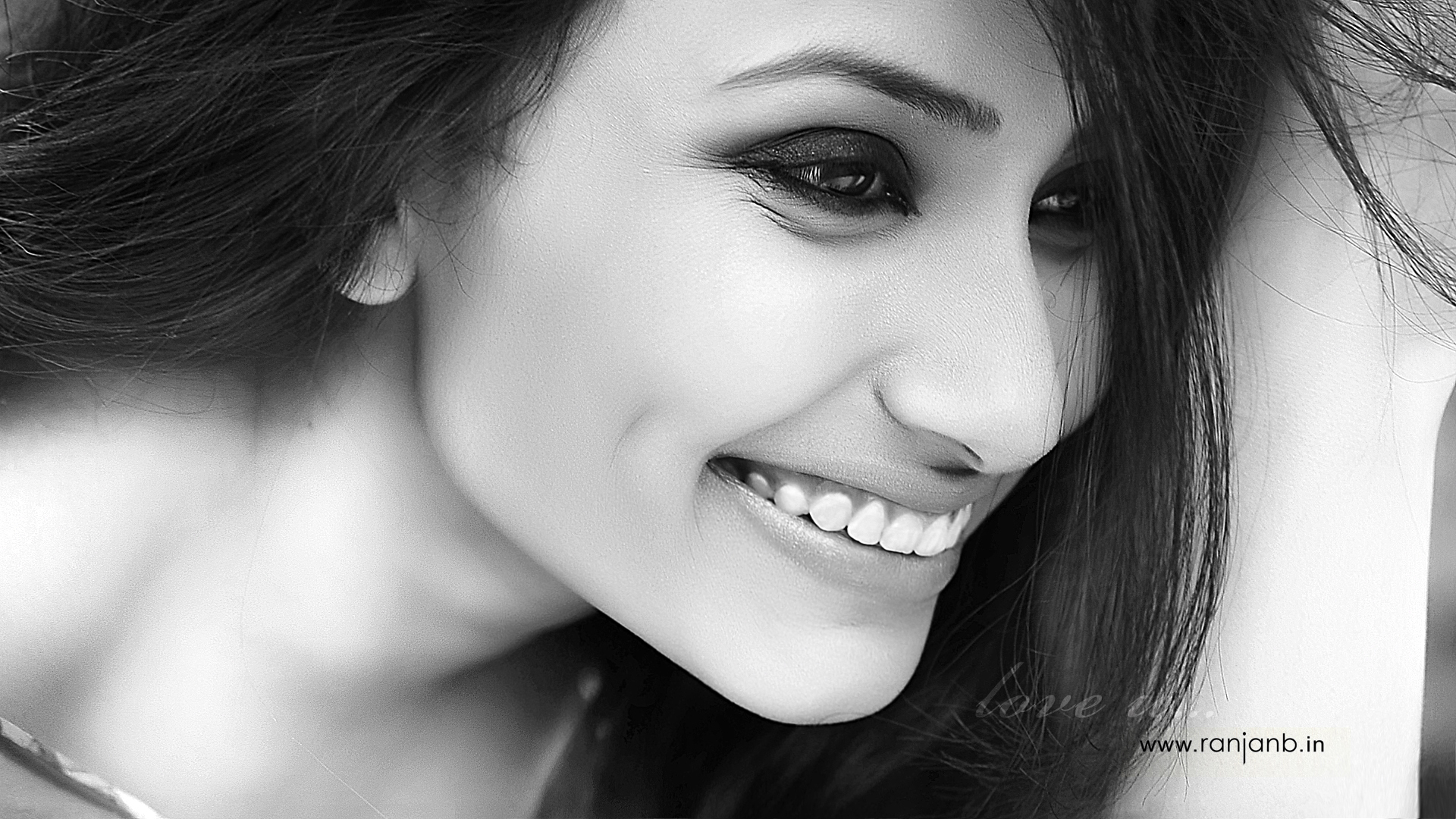 A close-up portrait of a woman, highlighting her natural beauty, photographed by Ranjan Bhattacharya.