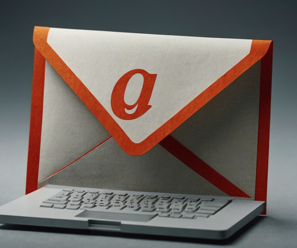 An illustration showing the first email format, with the ‘@’ symbol highlighted to represent its invention.