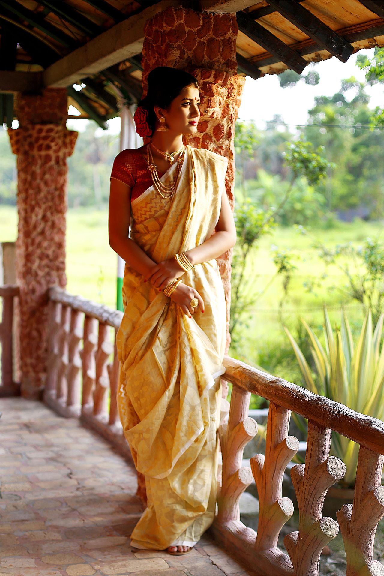 Advertising Photography for Utsav Fashion with Kolkata Model Manasi Dey by Ranjan Bhattacharya