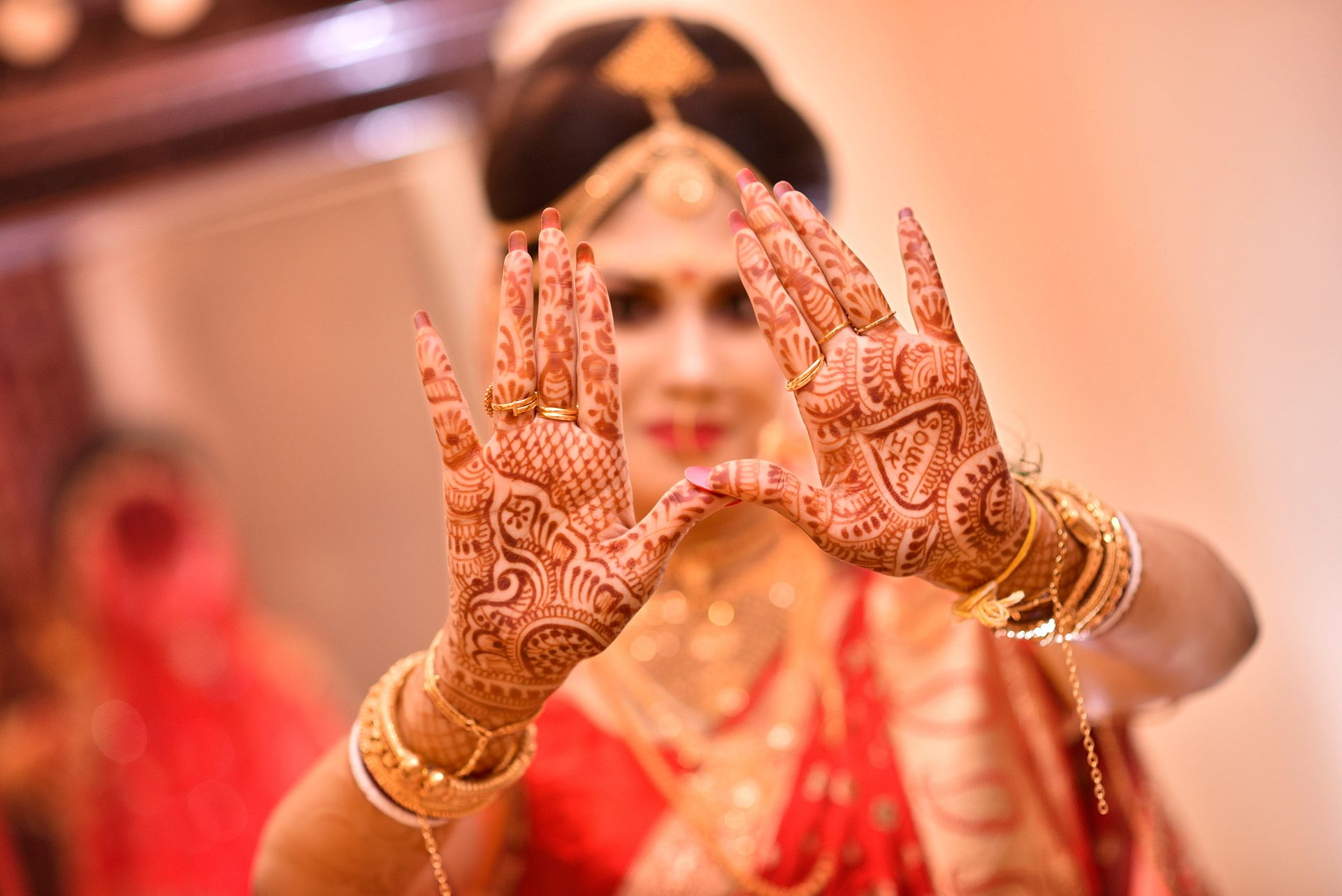 Close-up Wedding Portrait of Debarati Sarkar - Captured by Ranjan Bhattacharya